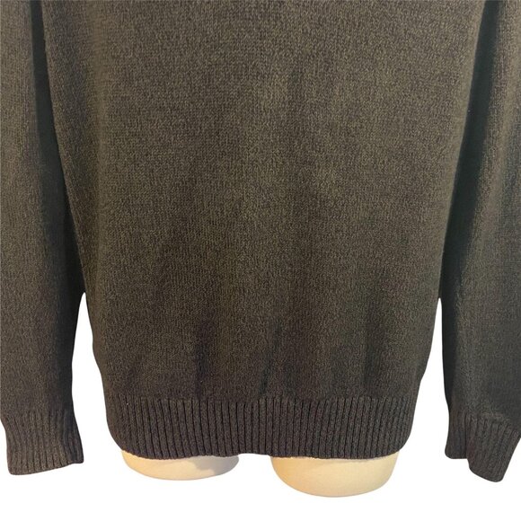 Eddie Bauer Men's Cotton Gray Pull-Over Sweater Size Large Crew Neck Long Sleeve - Picture 4 of 6